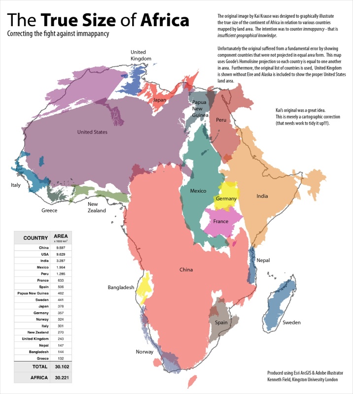 true size of africa