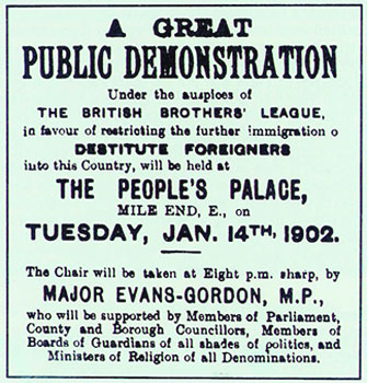 Poster on Jews and east London