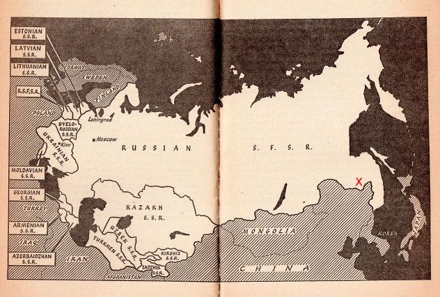Soviet 'republics' map