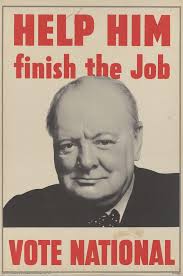 Churchill poster Finish the Job nationalist government